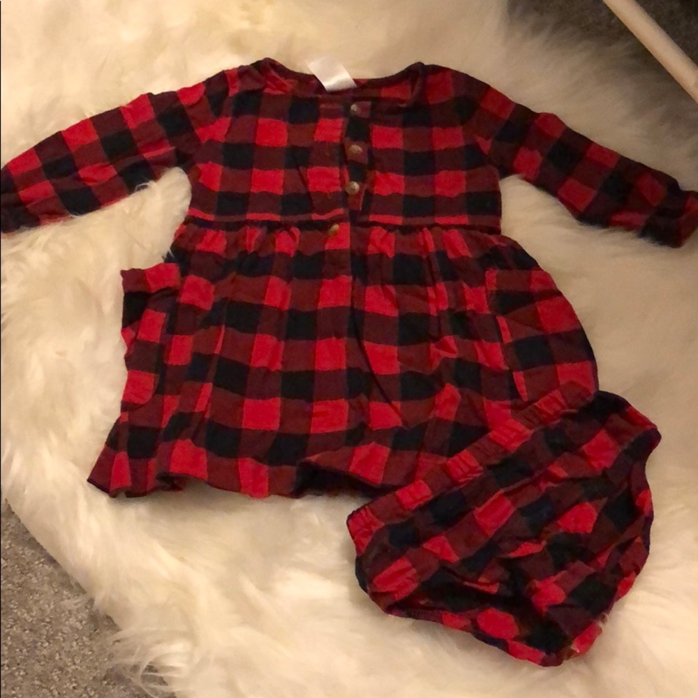 Buffalo plaid dress